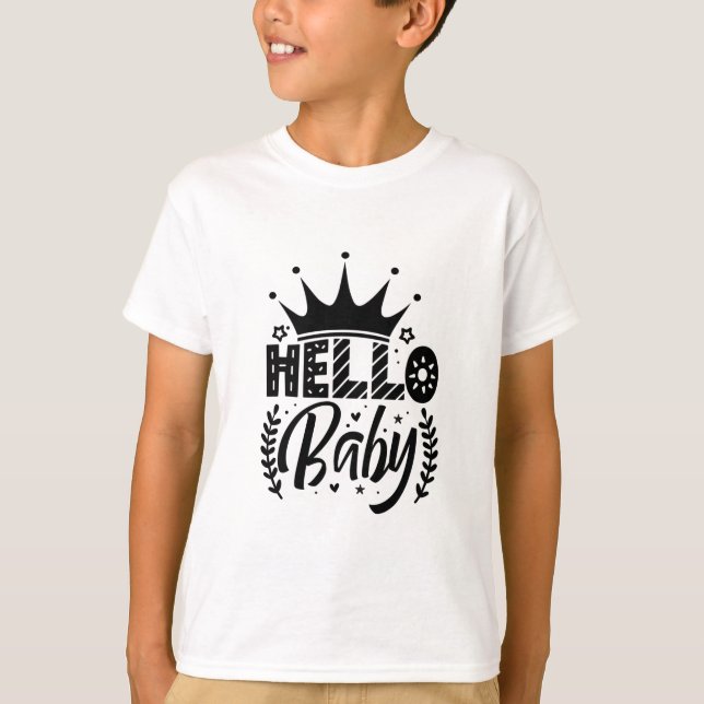 T-shirt Bonjour bébé (Devant)