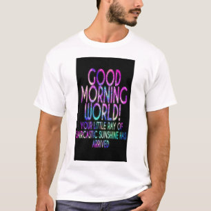 T-shirt Bonjour : 'Bonjour, le monde' Tee"