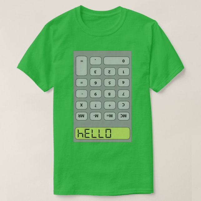 T-shirt Bonjour Calculatrice (Design devant)