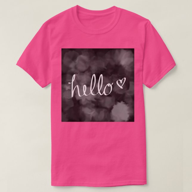 T-shirt Bonjour Calligraphie (Design devant)