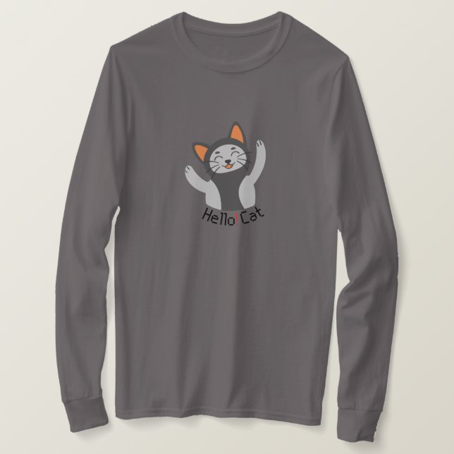 T-shirt Bonjour Cat (Design devant)