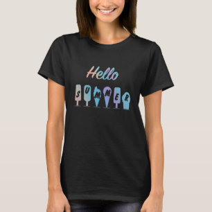 T-shirt Bonjour Chaleur été Colorful Crème glacée Popsicle