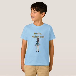 T-shirt Bonjour chemise drôle voisine d'enfants