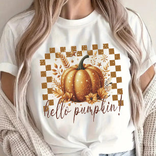 T-shirt Bonjour Chemise Pailletée Citrouille, Chemise aux 