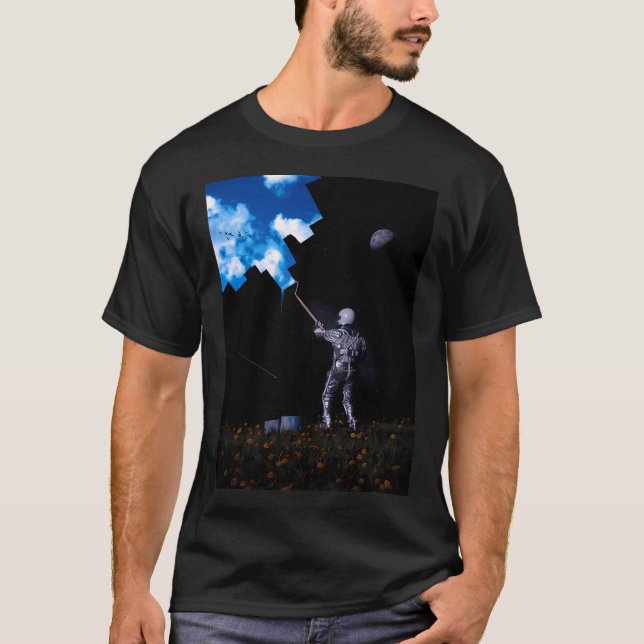 T-shirt Bonjour ciel bleu (Devant)