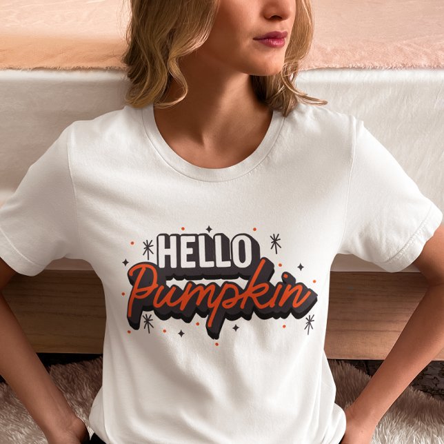 T-shirt Bonjour citrouille (Créateur téléchargé)