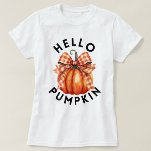 T-shirt Bonjour Citrouille Joie de récolte d'automne