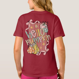 T-shirt Bonjour Citrouille Saison Automne