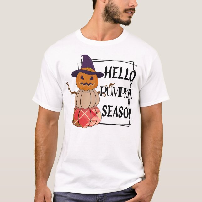 T-shirt Bonjour Citrouille saison Boogeyman (Devant)