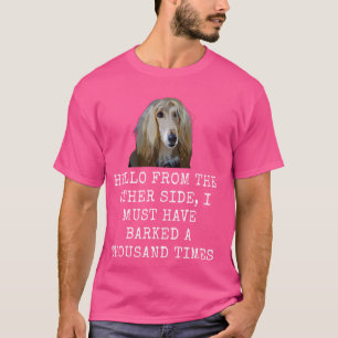 T-shirt Bonjour de l'autre côté Drôle de papa chien et de
