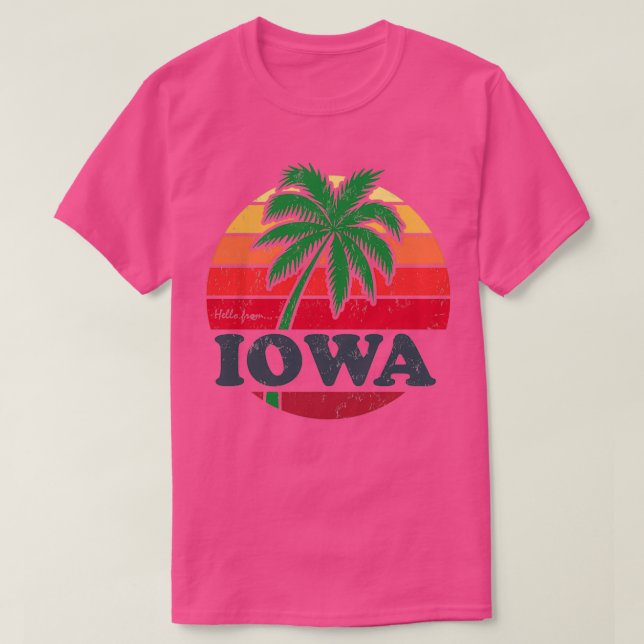 T-shirt Bonjour de l'Iowa (Design devant)
