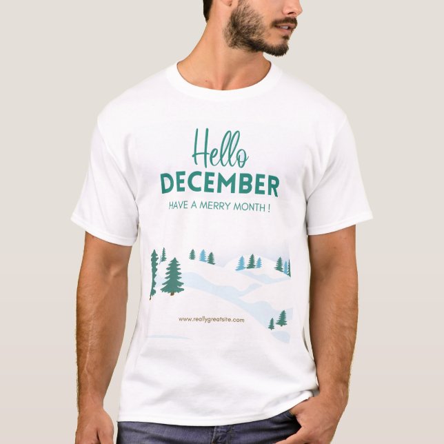 T-Shirt Bonjour Décembre (Devant)
