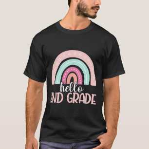 T-shirt Bonjour deuxième année Byck à l'école Enseignant d