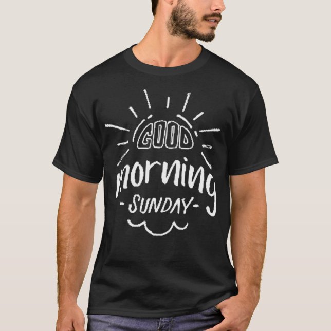 T-shirt Bonjour dimanche (Devant)