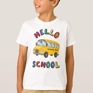 T-shirt Bonjour école