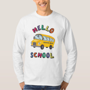 T-shirt Bonjour école