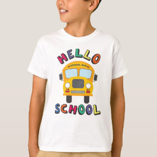 T-shirt Bonjour école