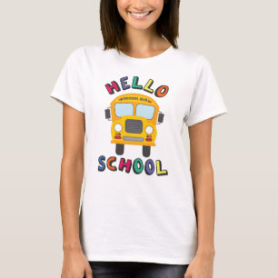 T-shirt Bonjour école