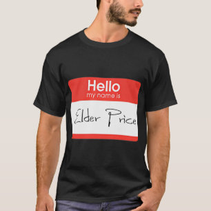 T-shirt Bonjour, Elder Price- Book of Mormon à Broadway