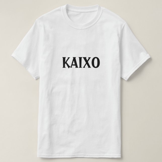 T-shirt Bonjour en basque, Kaixo (Design devant)