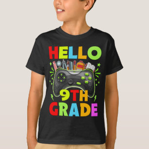 T-shirt Bonjour Enseignant 9e année 9e année Retour à l'éc