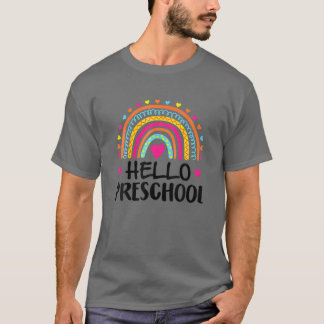 T-shirt Bonjour Enseignant préscolaire Funny Amoureux arc-