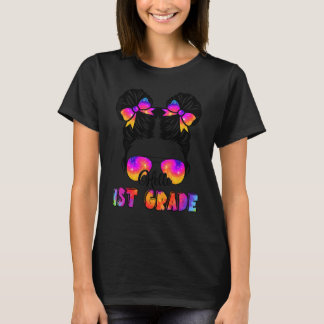 T-shirt Bonjour Enseignante Chignon Déguenillé 1re Année d