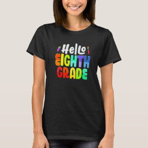T-shirt Bonjour Équipe 8e année Enseignants de 8e année Re