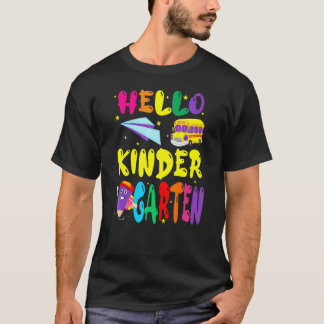 T-shirt Bonjour Équipe de Maternelle Enseignant Enfants Re