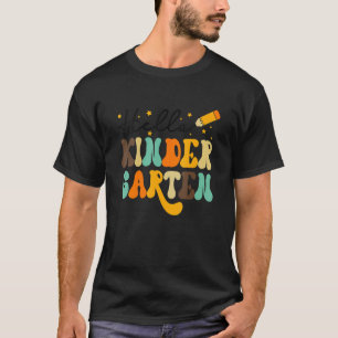 T-shirt Bonjour Équipe De Maternelle Kinder Retour À L'Éco
