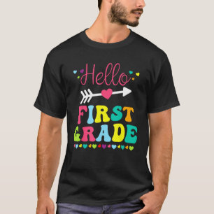 T-shirt Bonjour Équipe de première année 1ère année Retour