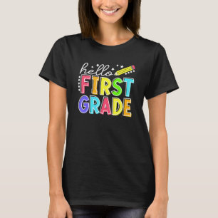 T-shirt Bonjour Équipe de première année 1ère année Retour