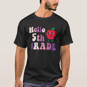 T-shirt Bonjour Équipe d'enseignants de 5e année Cinquième