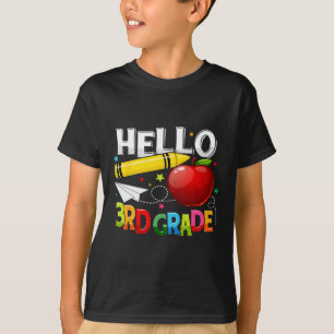 T-shirt Bonjour Équipe Enseignante 3e Année Troisième Clas