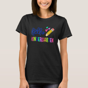 T-shirt Bonjour Équipe Maternelle Kinder Retour À L'école