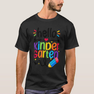 T-shirt Bonjour Équipe Maternelle Maternelle Retour À L'éc