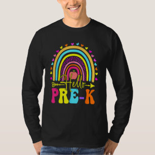 T-shirt Bonjour Équipe Pré-Maternelle Retour à l'École R