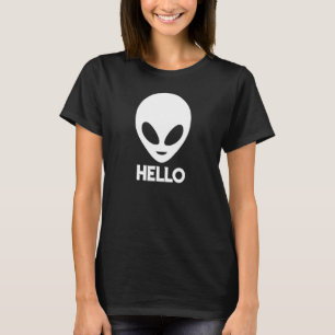 T-shirt Bonjour Espace Alien Awesome Science Fiction Tee