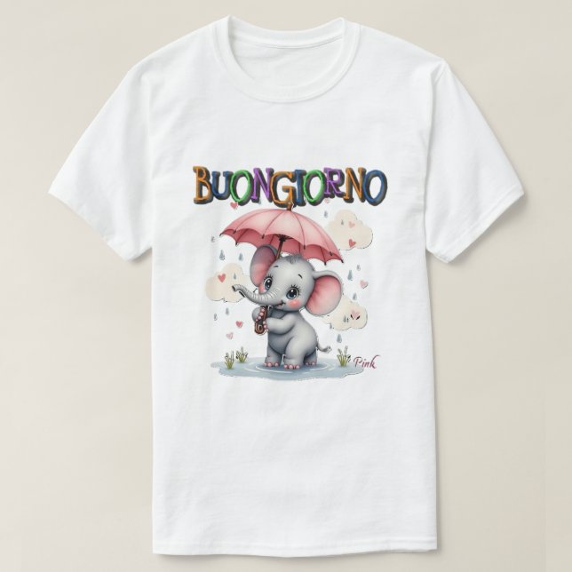 T-shirt Bonjour et belle  (Design devant)