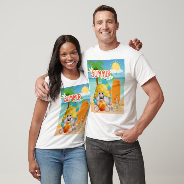T-shirt Bonjour été (Unisexe)