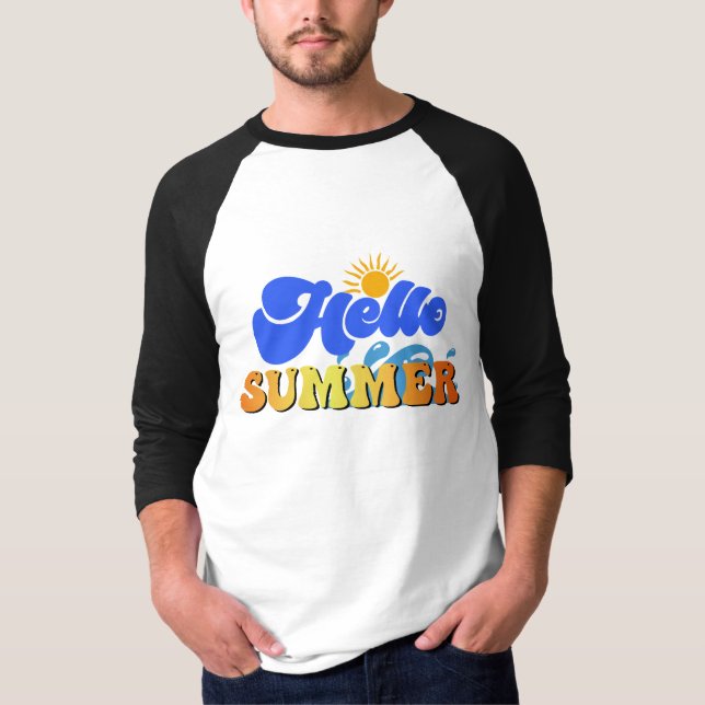 T-shirt Bonjour été (Devant)
