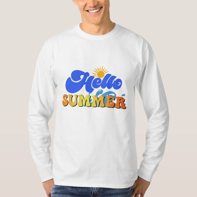 T-shirt Bonjour été (Devant)