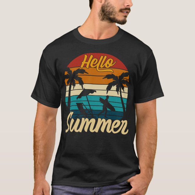 T-shirt Bonjour été (Devant)