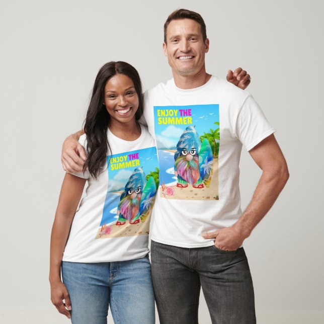 T-shirt Bonjour été (Unisexe)