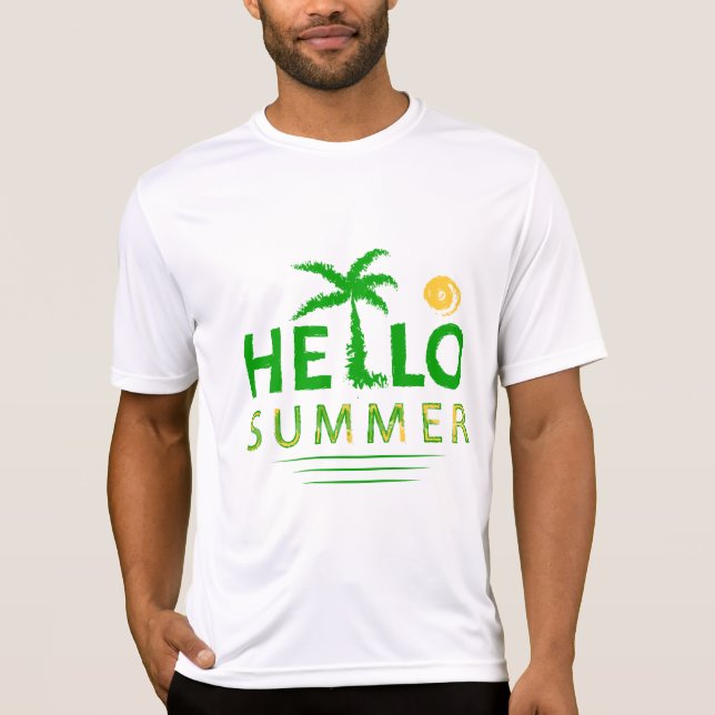 T-shirt Bonjour été (Devant)
