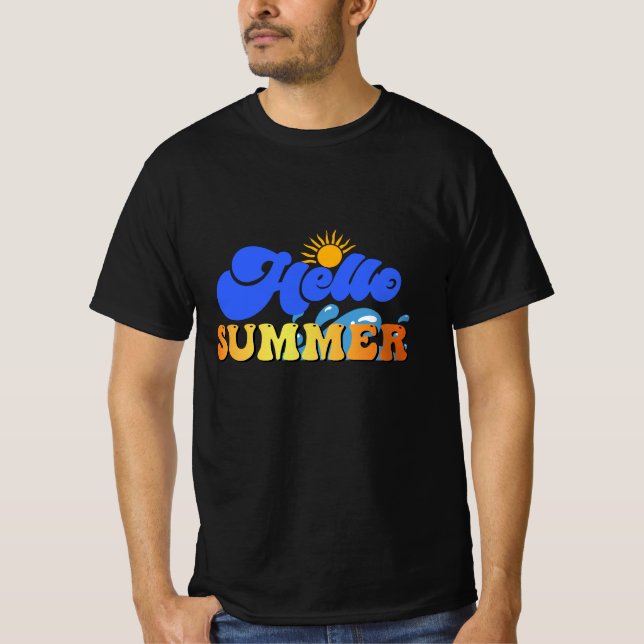 T-shirt Bonjour été (Devant)