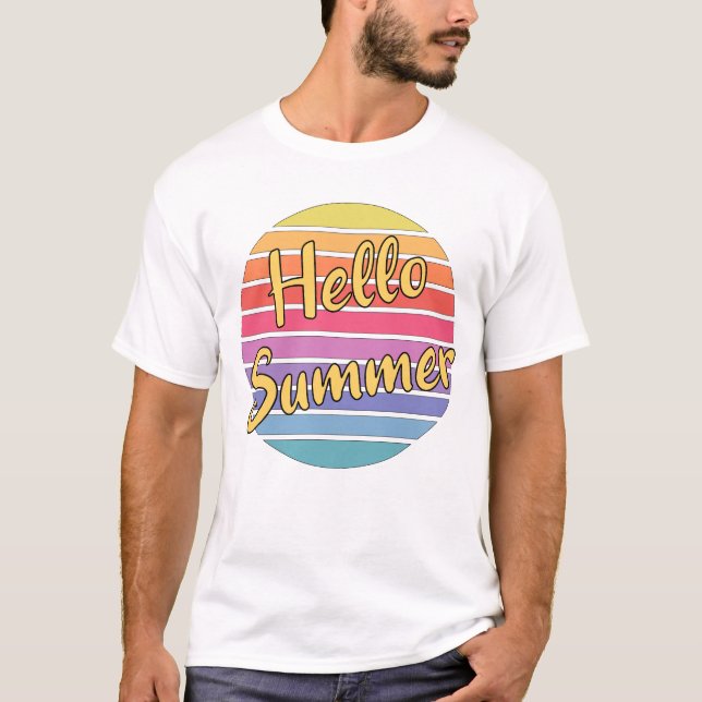 T-shirt Bonjour été (Devant)