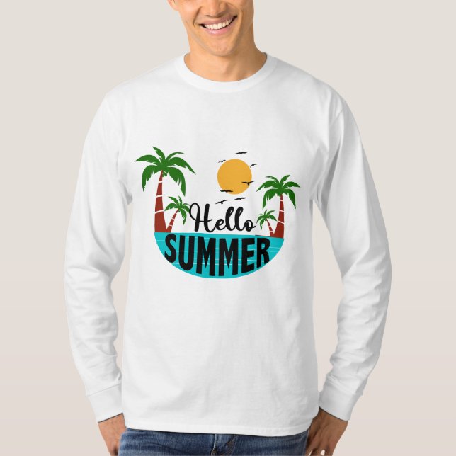 T-shirt Bonjour été (Devant)