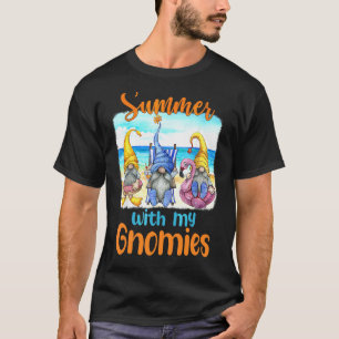 T-shirt Bonjour Été Avec Mes Gnomies Famille Vacances Gnom