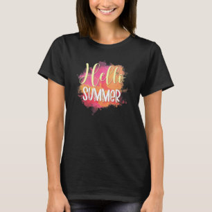 T-shirt Bonjour été Professeur Jour dernier de classe Élèv